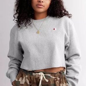 Champion cropped crewneck sweatshirt